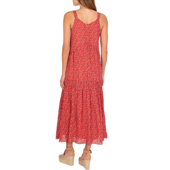 NWT JOIE Cotton Tiered Maxi Dress in Tea Rose Size Medium - Picture 3 of 3
